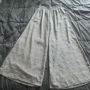 Cheetah bell bottom pants
